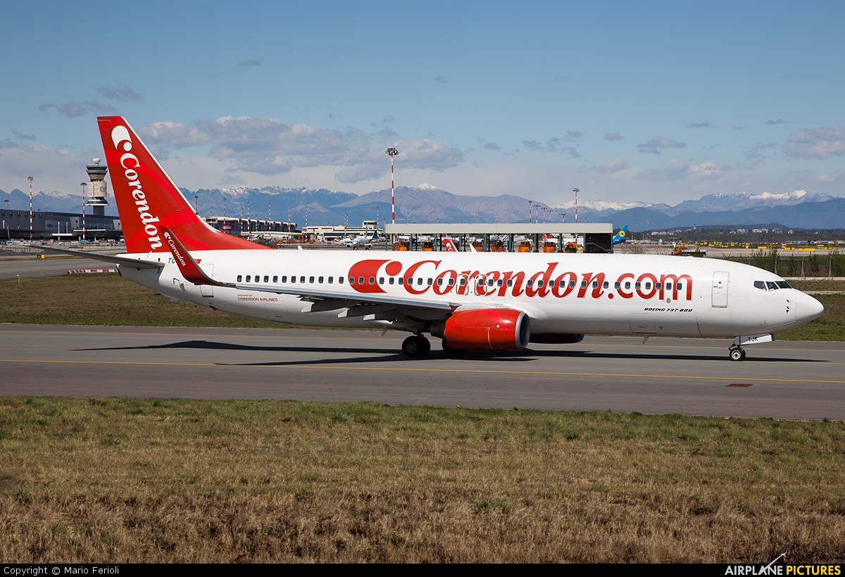 Corendon Airlines TC-TJK aircraft at Milan - Malpensa