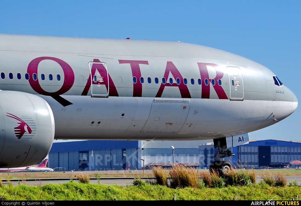 Qatar Airways A7-BAI aircraft at Johannesburg - OR Tambo Intl