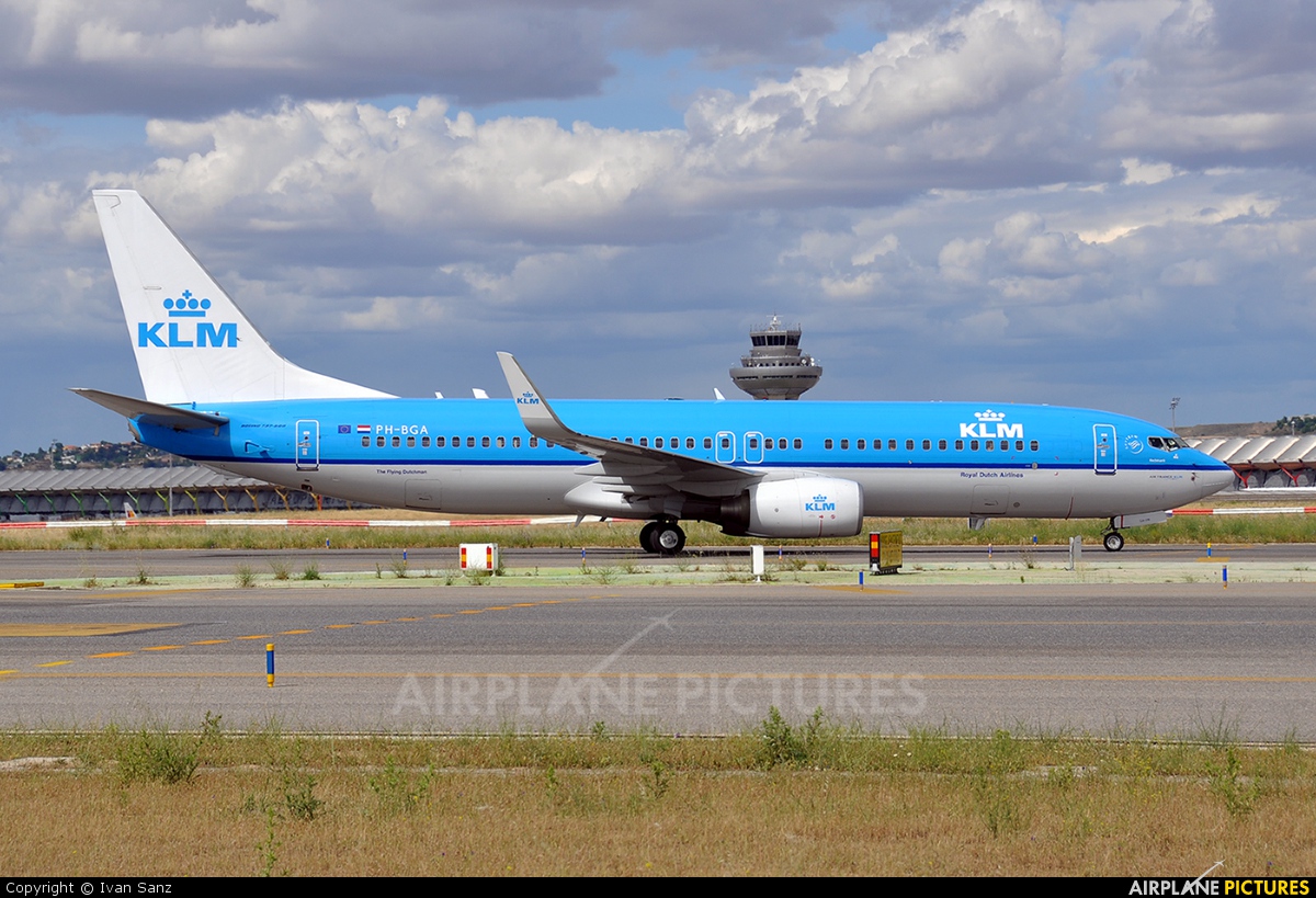 KLM PH-BGA aircraft at Madrid - Barajas