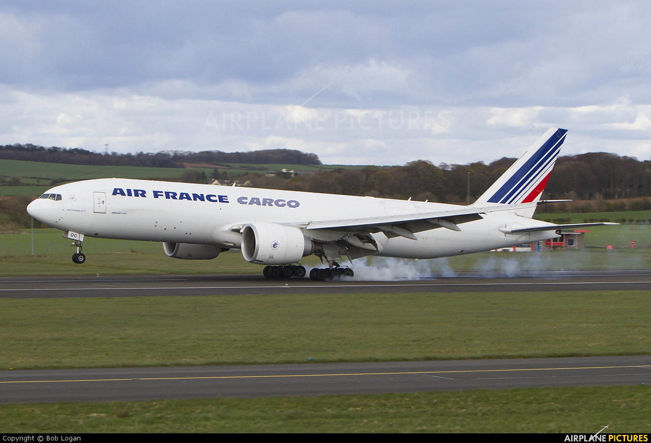 Air France Cargo F-GUOC aircraft at Prestwick