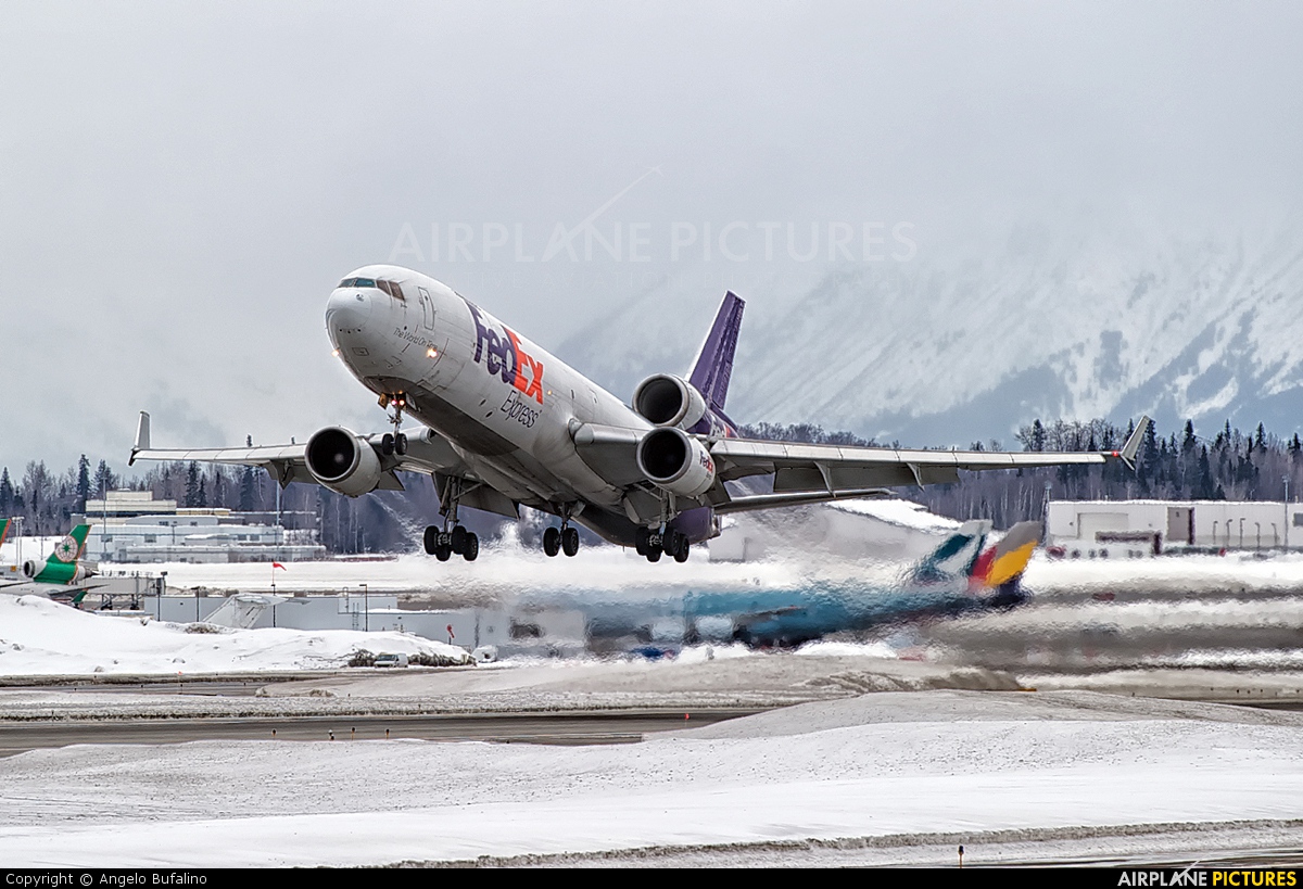 FedEx Federal Express N618FE aircraft at Anchorage - Ted Stevens Intl / Kulis Air National Guard Base