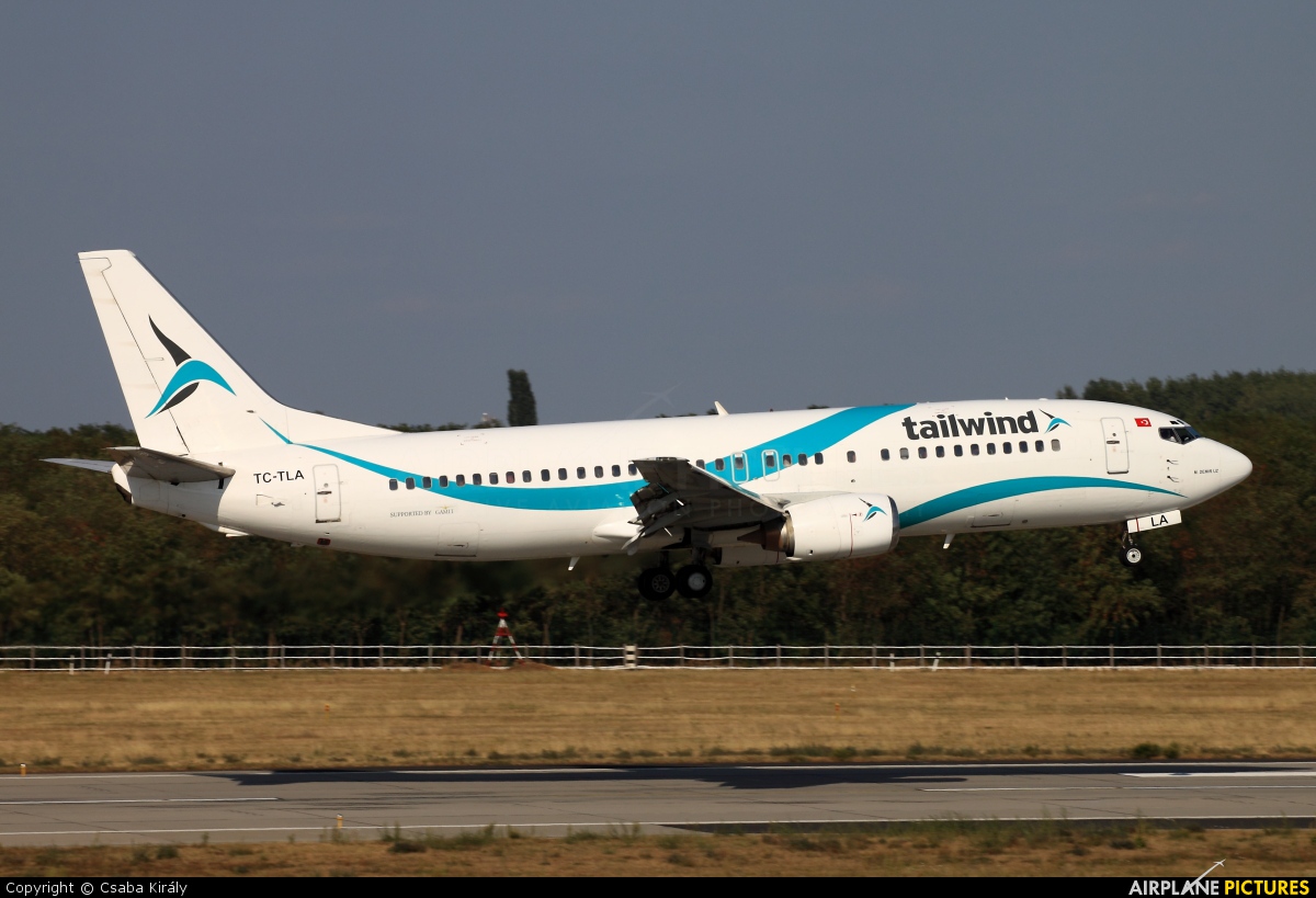 Tailwind Airlines TC-TLA aircraft at Budapest Ferenc Liszt International Airport