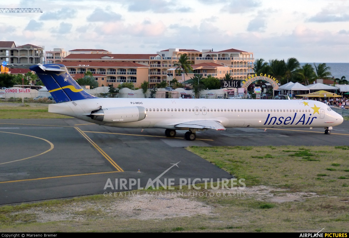Insel Air PJ-MDC aircraft at Sint Maarten - Princess Juliana Intl