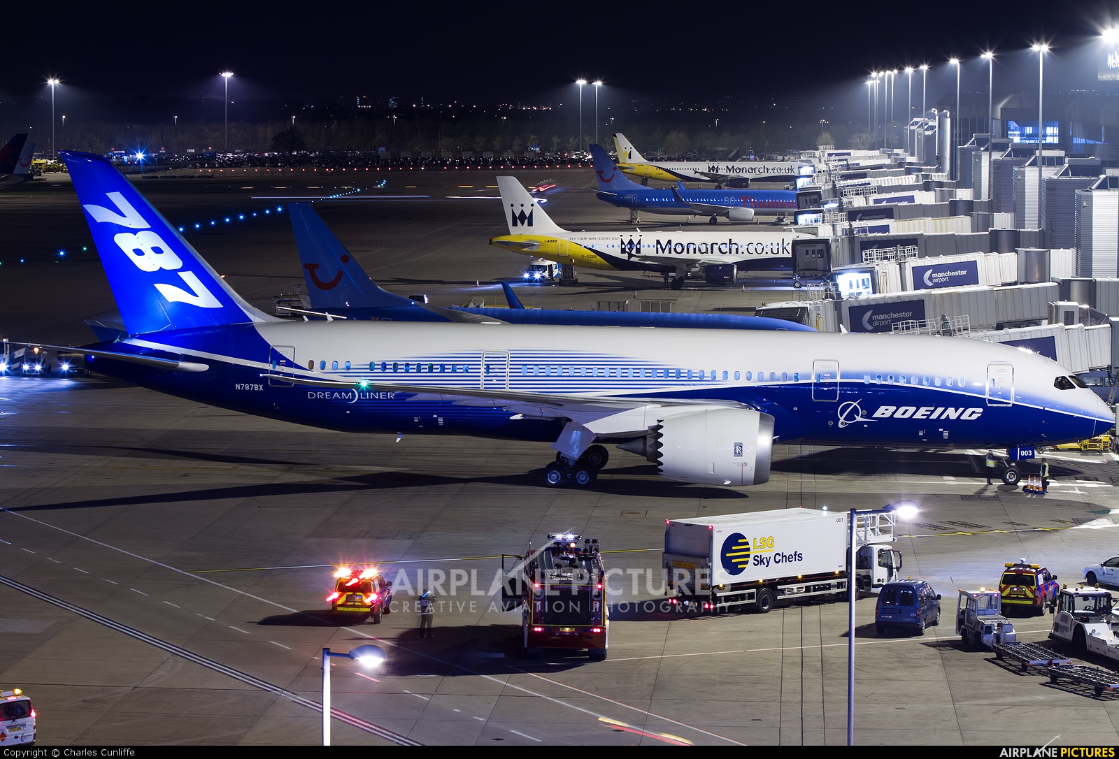 Boeing Company N787BX aircraft at Manchester