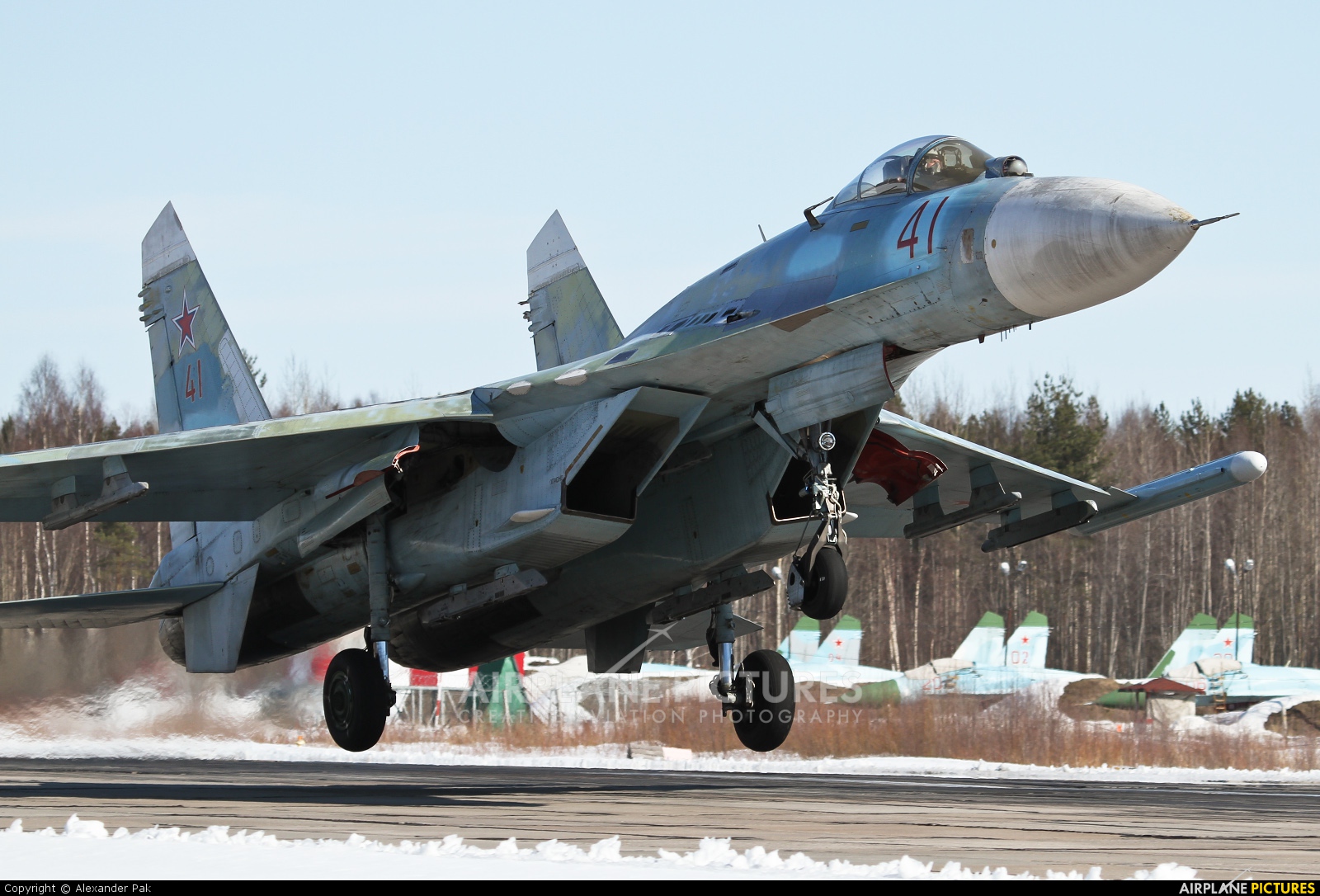 Russia - Air Force 41 aircraft at Petrozavodsk