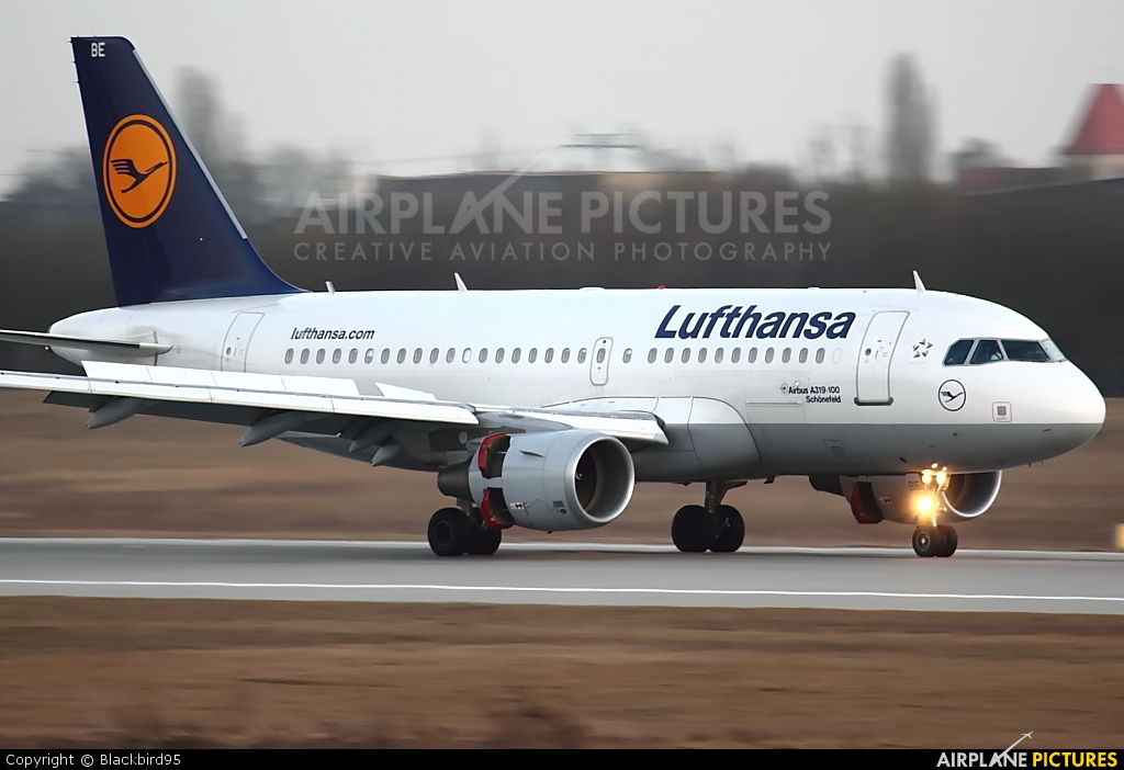 Lufthansa D-AIBE aircraft at Leipzig - Halle