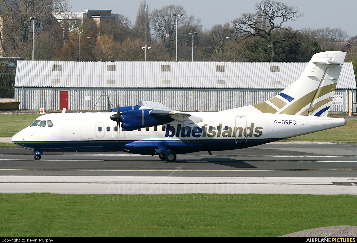 Blue Islands G-DRFC aircraft at Manchester