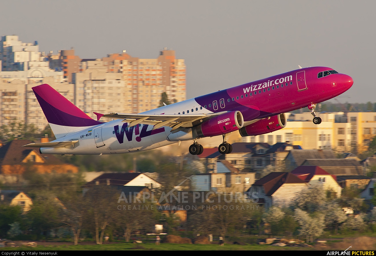 Wizz Air UR-WUB aircraft at Kyiv - Zhulyany