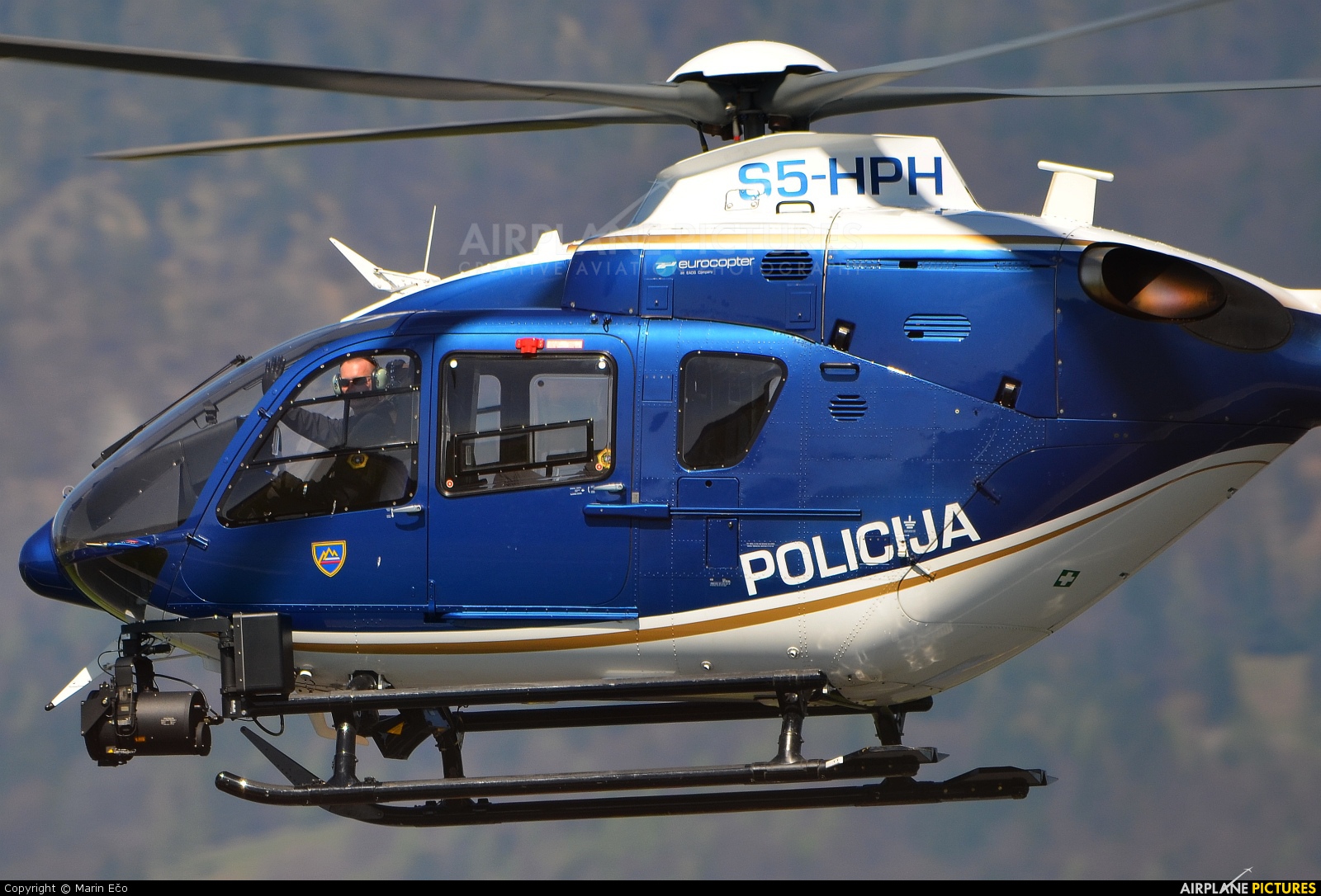 Slovenia - Police S5-HPH aircraft at Ljubljana - Brnik