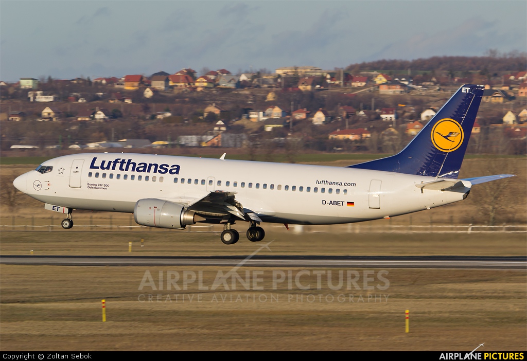 Lufthansa D-ABET aircraft at Budapest Ferenc Liszt International Airport