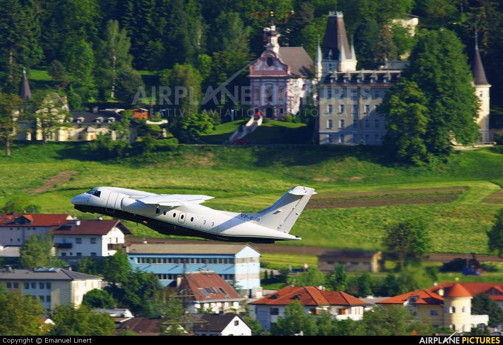 Private VP-CJD aircraft at Innsbruck