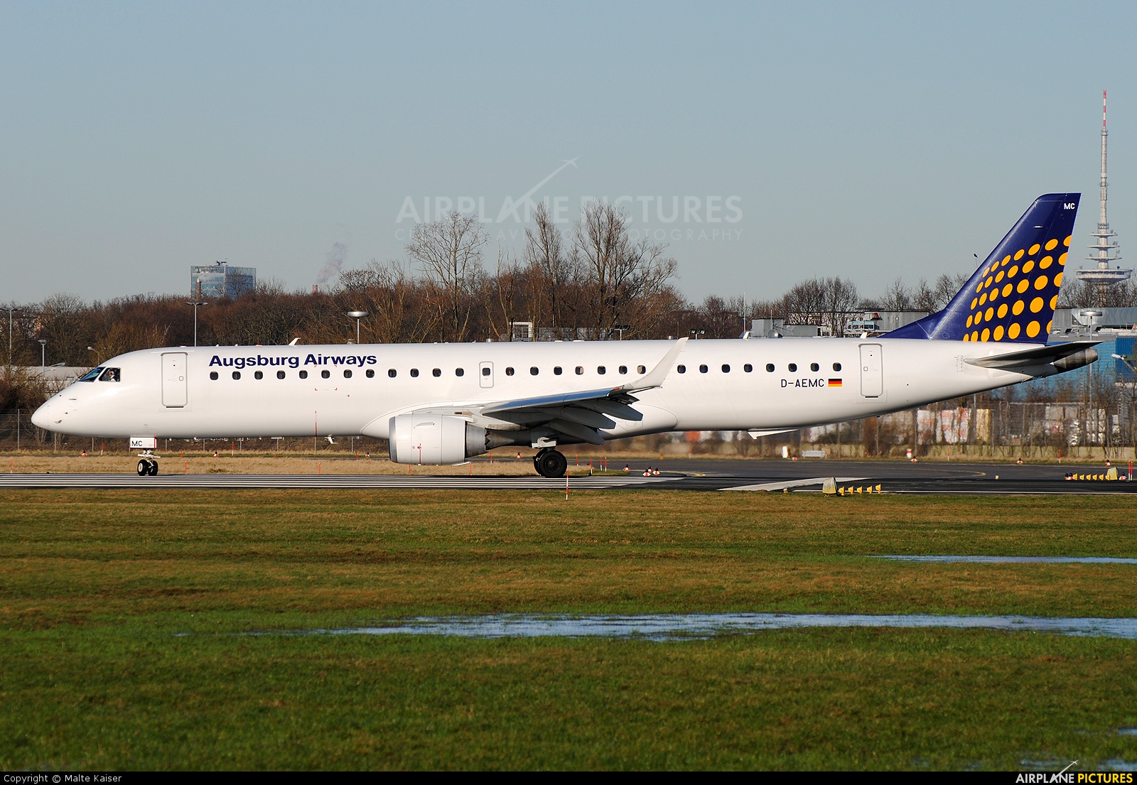 Augsburg Airways - Lufthansa Regional D-AEMC aircraft at Bremen