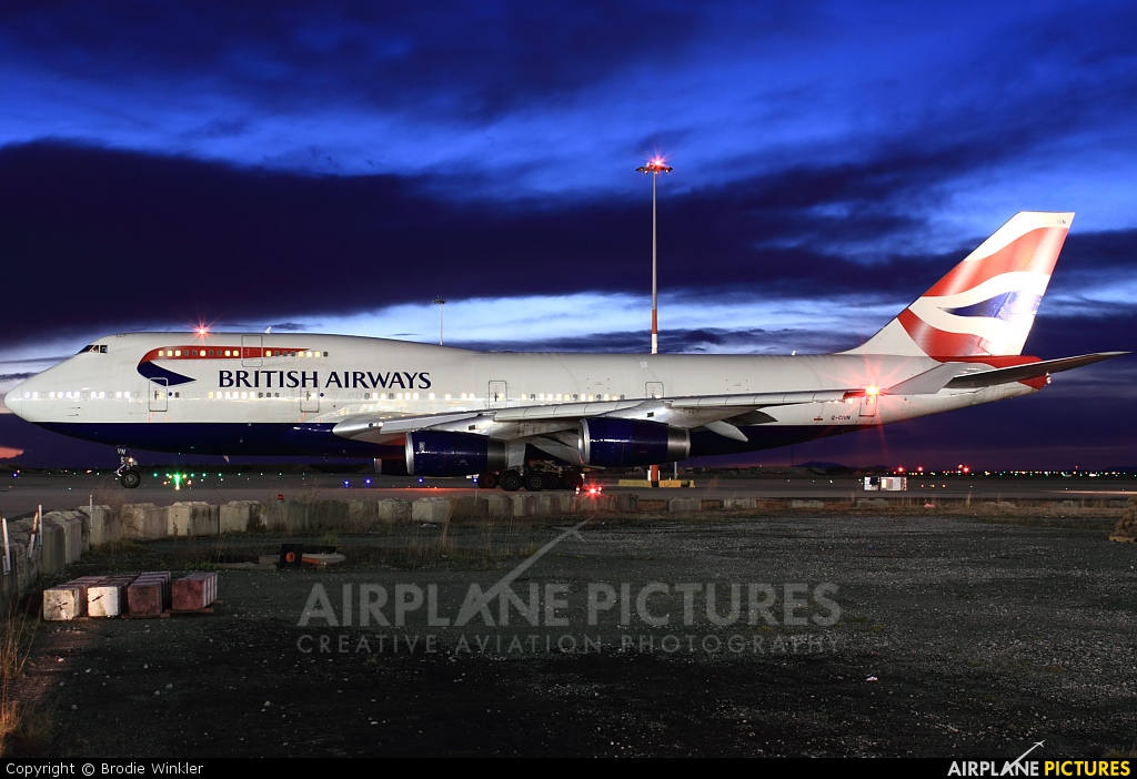 British Airways G-CIVN aircraft at Vancouver Intl, BC