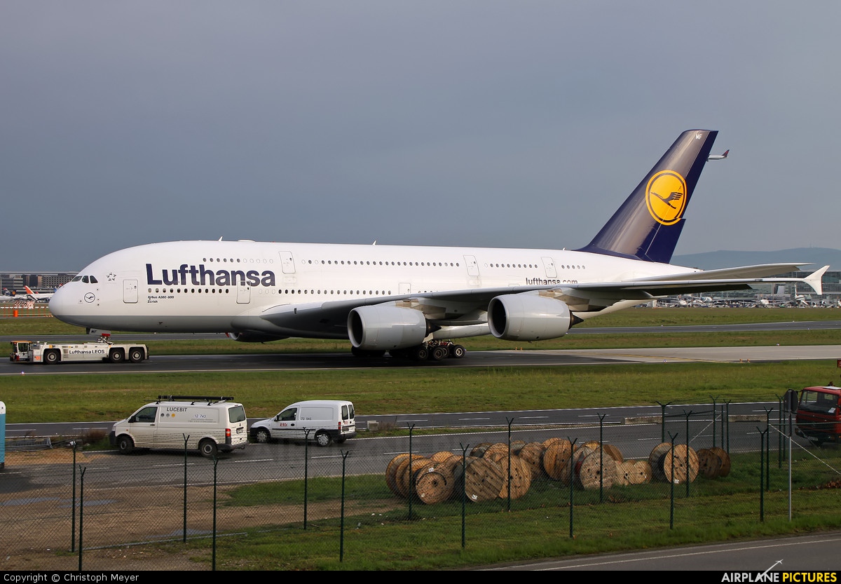 Lufthansa D-AIMF aircraft at Frankfurt