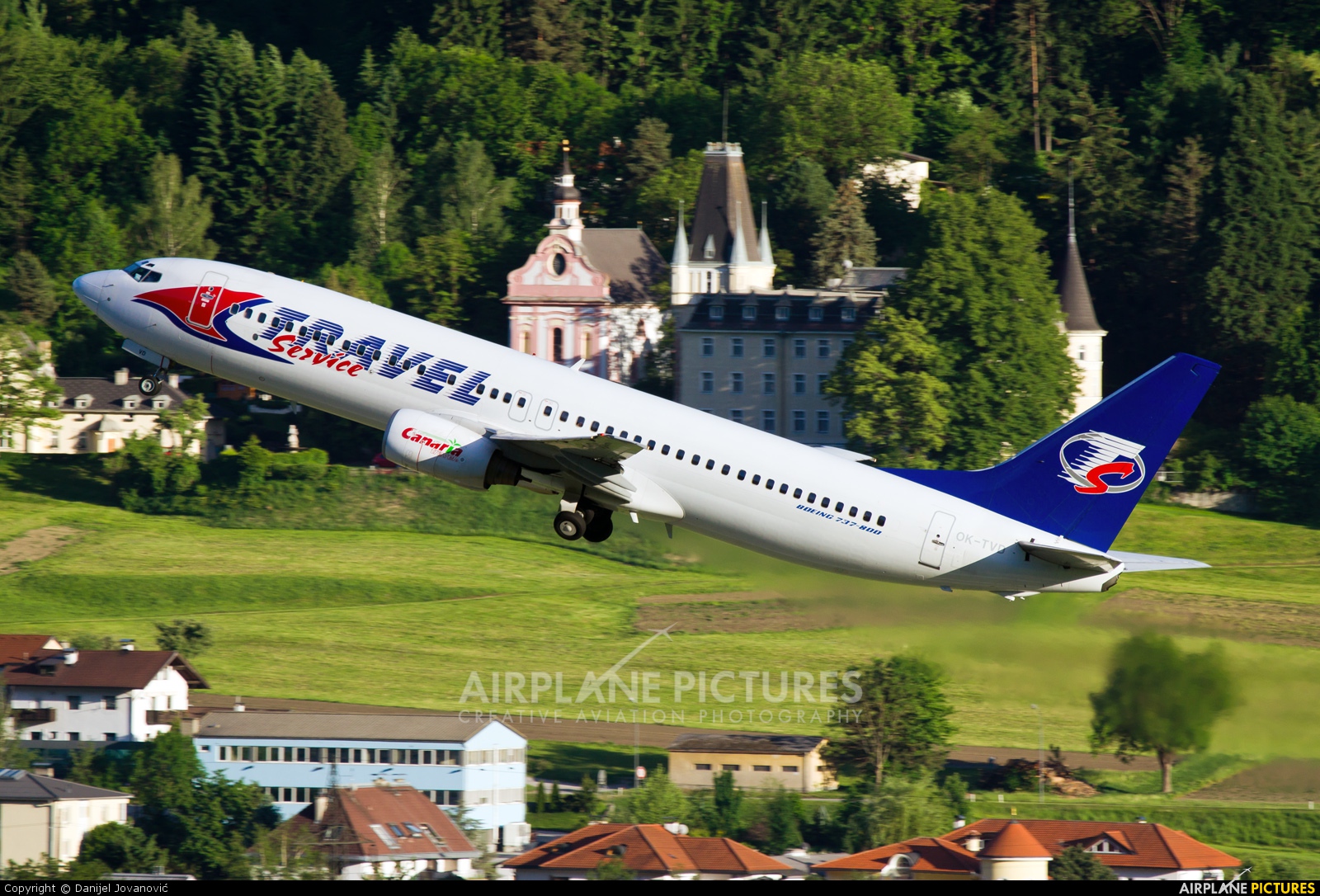 Travel Service OK-TVD aircraft at Innsbruck