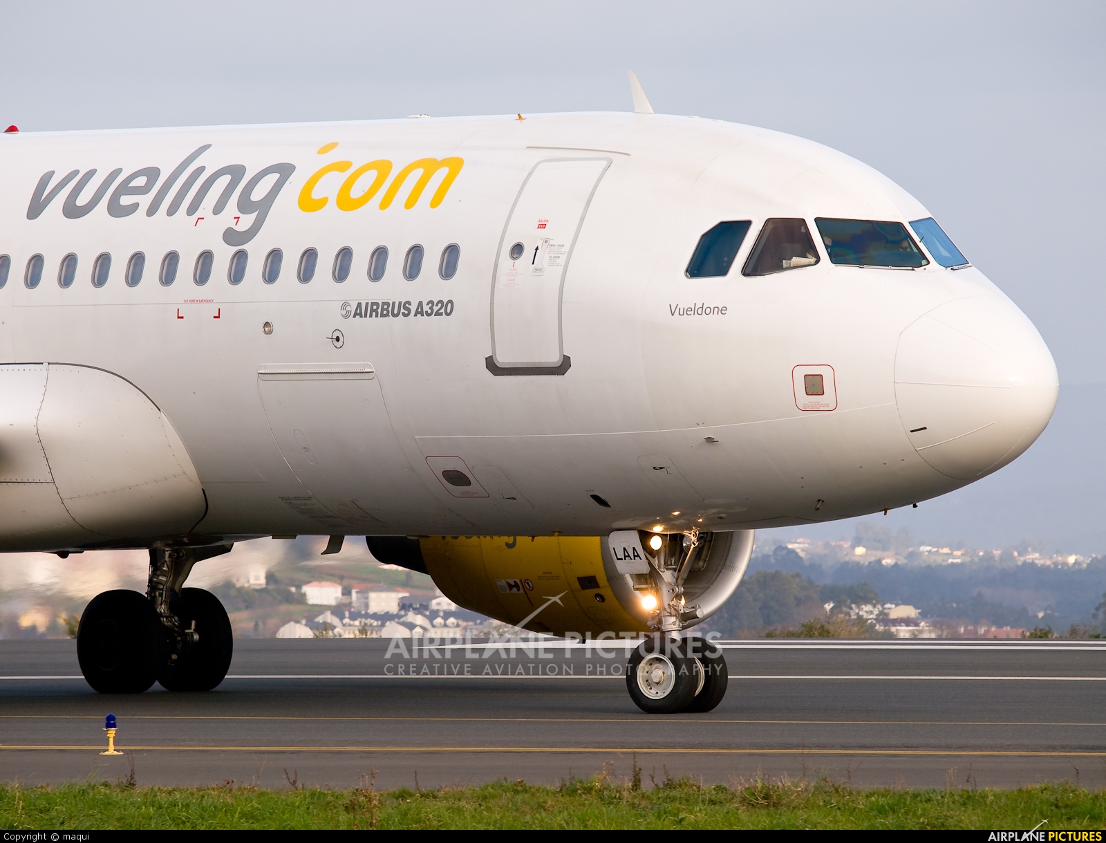 Vueling Airlines EC-LAA aircraft at La Coruña