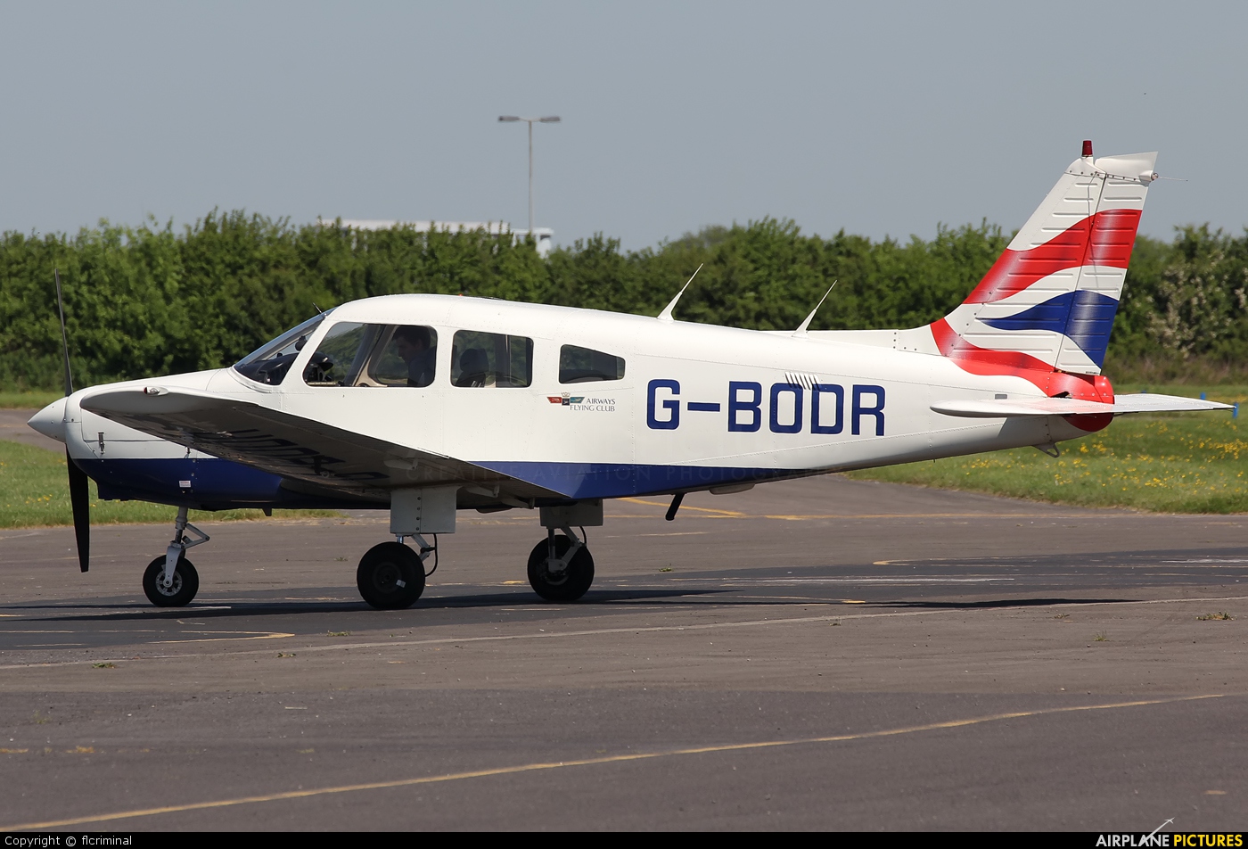 British Airways Flying Club G-BODR aircraft at Wycombe Air Park - Booker