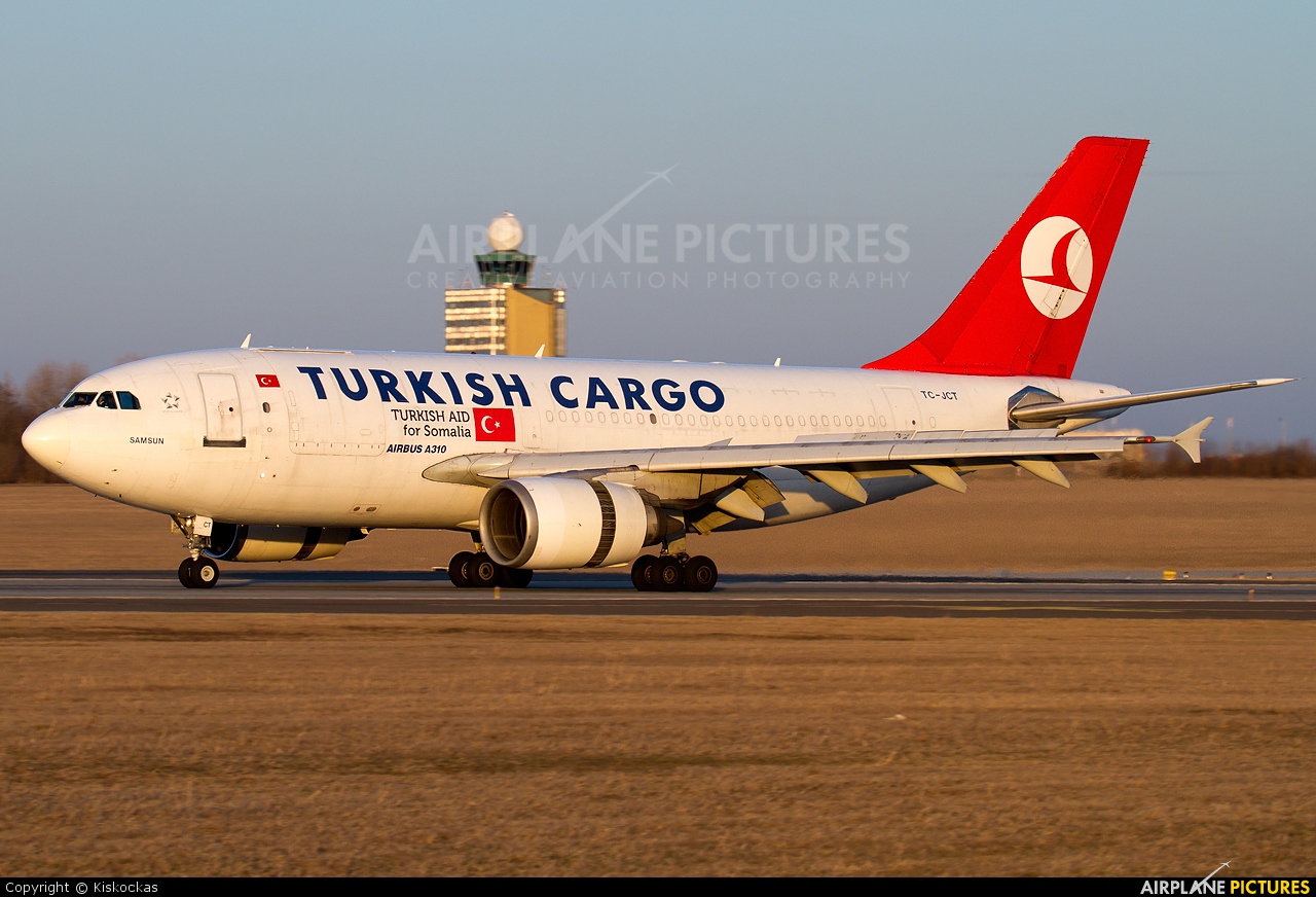 Turkish Cargo TC-JCT aircraft at Budapest Ferenc Liszt International Airport