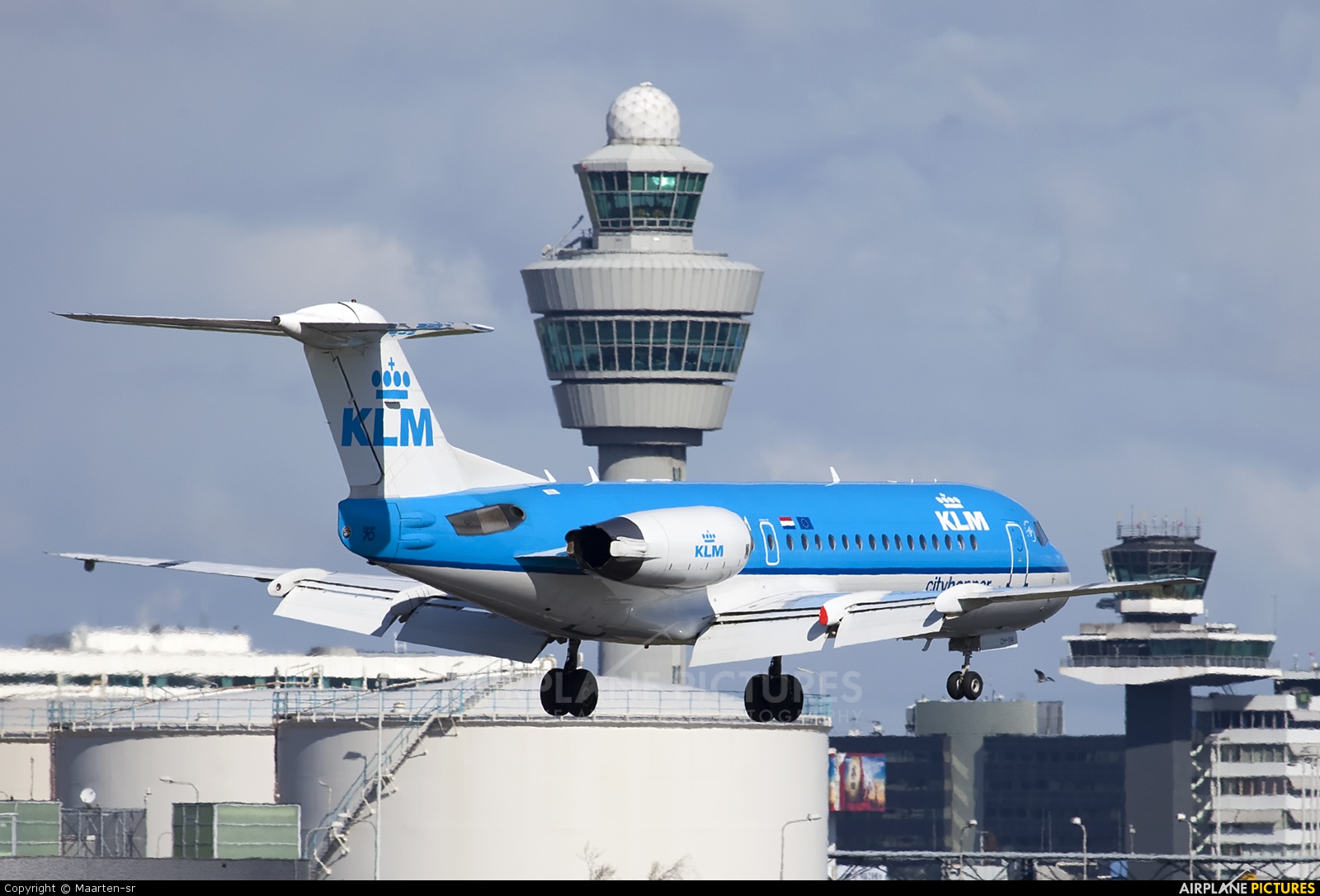 KLM Cityhopper PH-KZM aircraft at Amsterdam - Schiphol