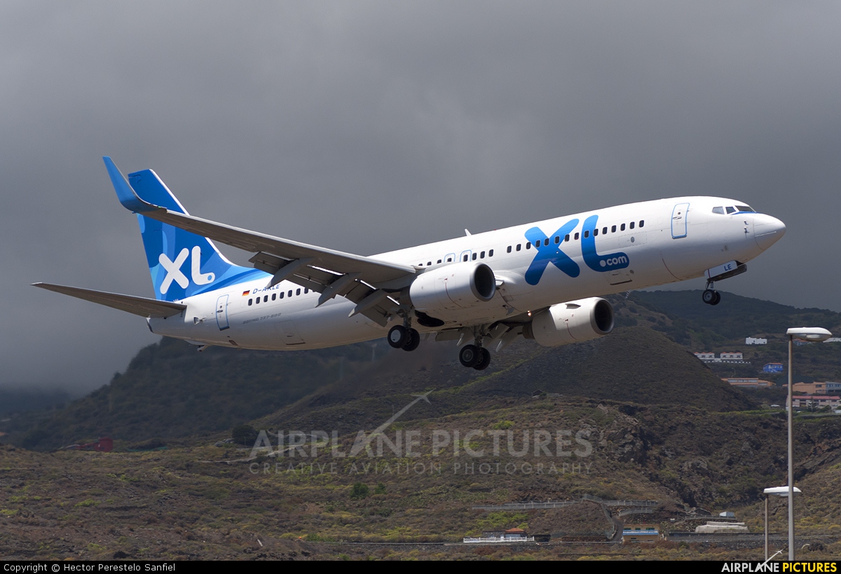 XL Airways Germany D-AXLE aircraft at Santa Cruz de La Palma