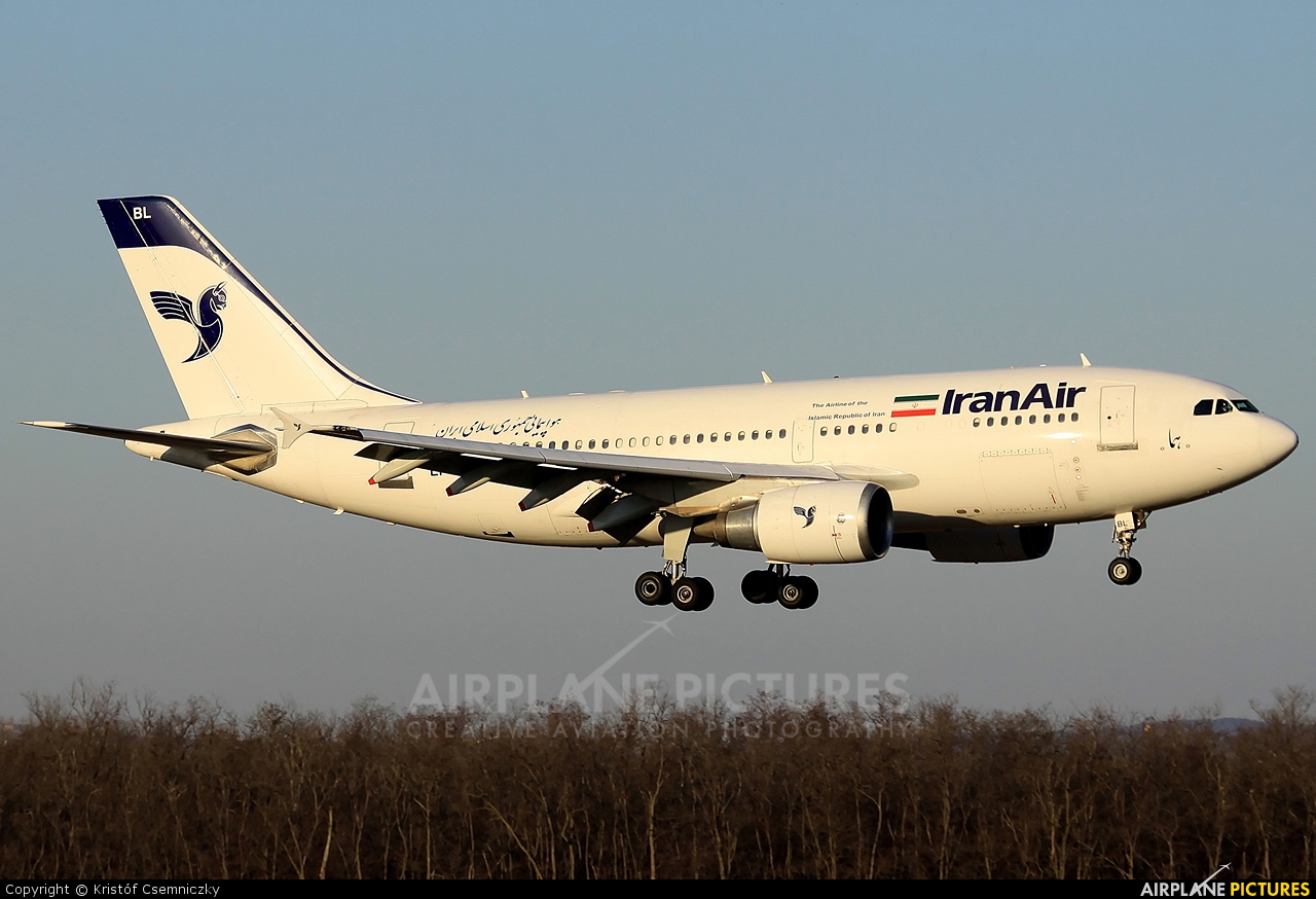 Iran Air EP-IBL aircraft at Budapest Ferenc Liszt International Airport