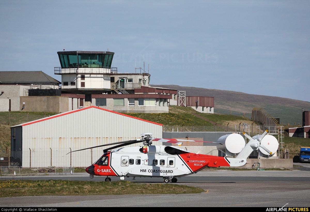 CHC Scotia G-SARC aircraft at Sumburgh