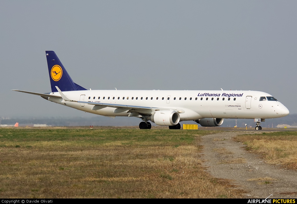 Lufthansa Regional - CityLine D-AEBG aircraft at Milan - Malpensa