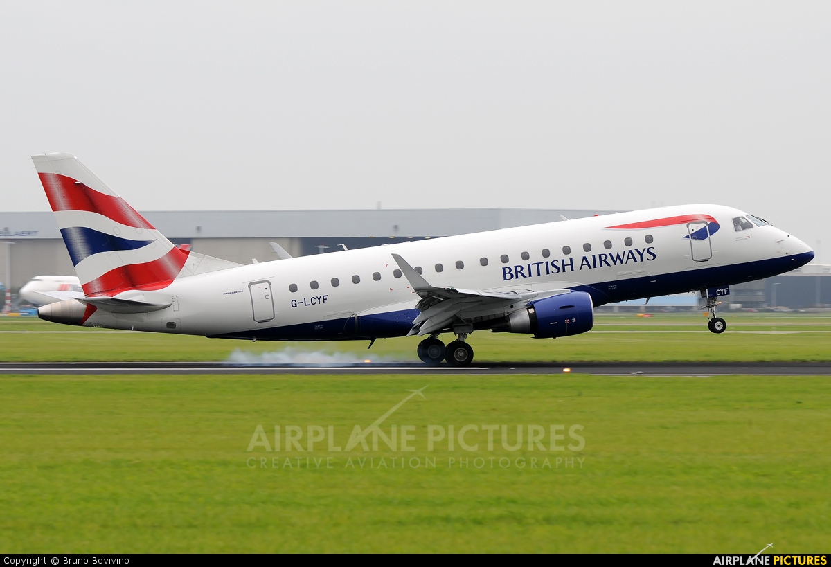 British Airways - City Flyer G-LCYF aircraft at Amsterdam - Schiphol