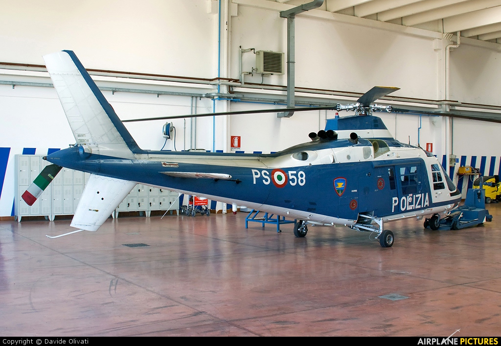 Italy - Police PS-58 aircraft at Venice - Marco Polo