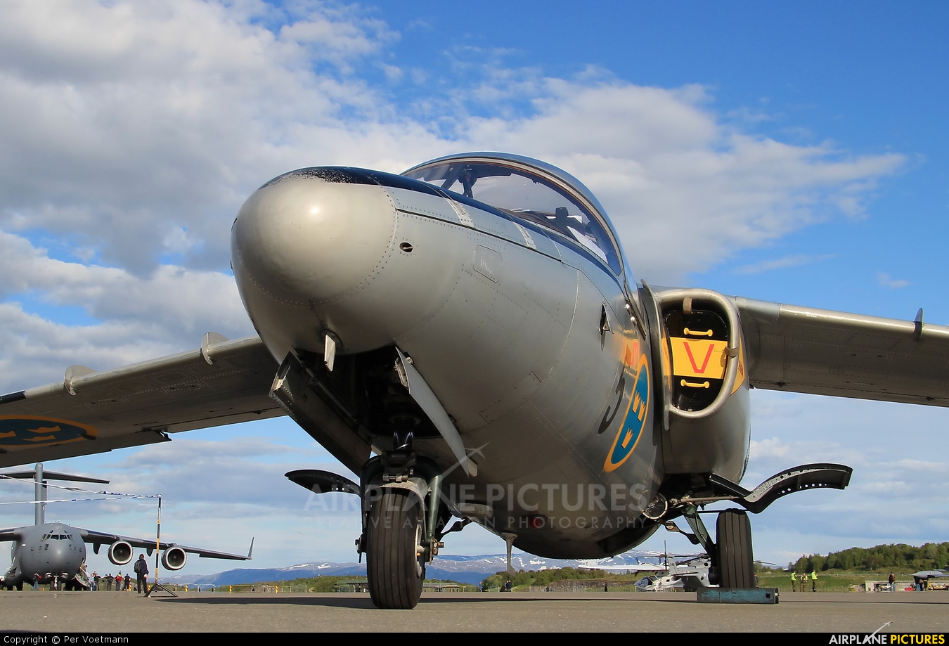 Swedish Air Force Historic Flight SE-DXG aircraft at Bodø
