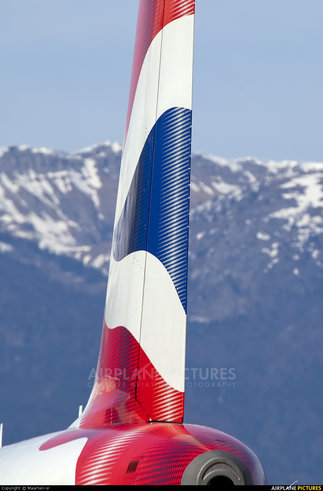 British Airways G-EUXC aircraft at Geneva Intl