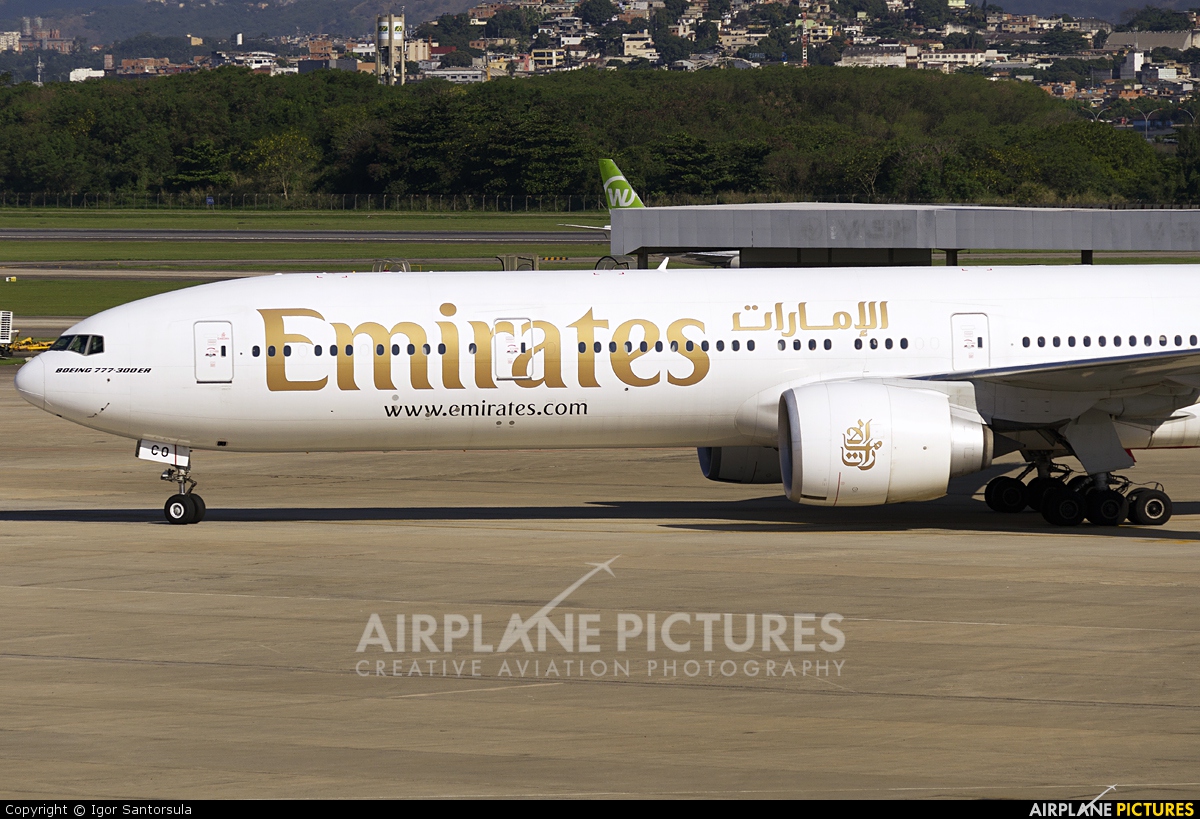 Emirates Airlines A6-ECO aircraft at Rio de Janeiro/Galeão Intl - Antonio Carlos Jobim