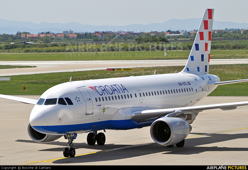 Croatia Airlines 9A-CTL aircraft at Zagreb