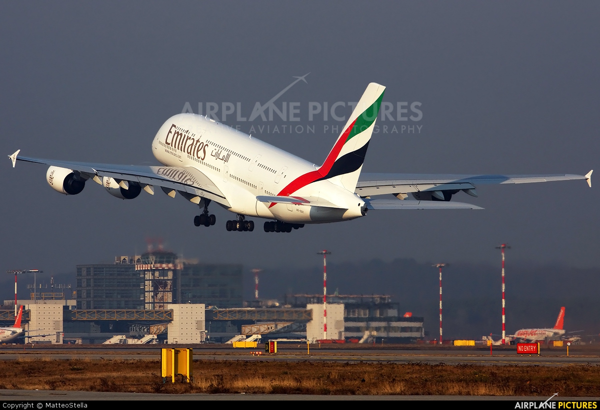 Emirates Airlines A6-EDT aircraft at Milan - Malpensa