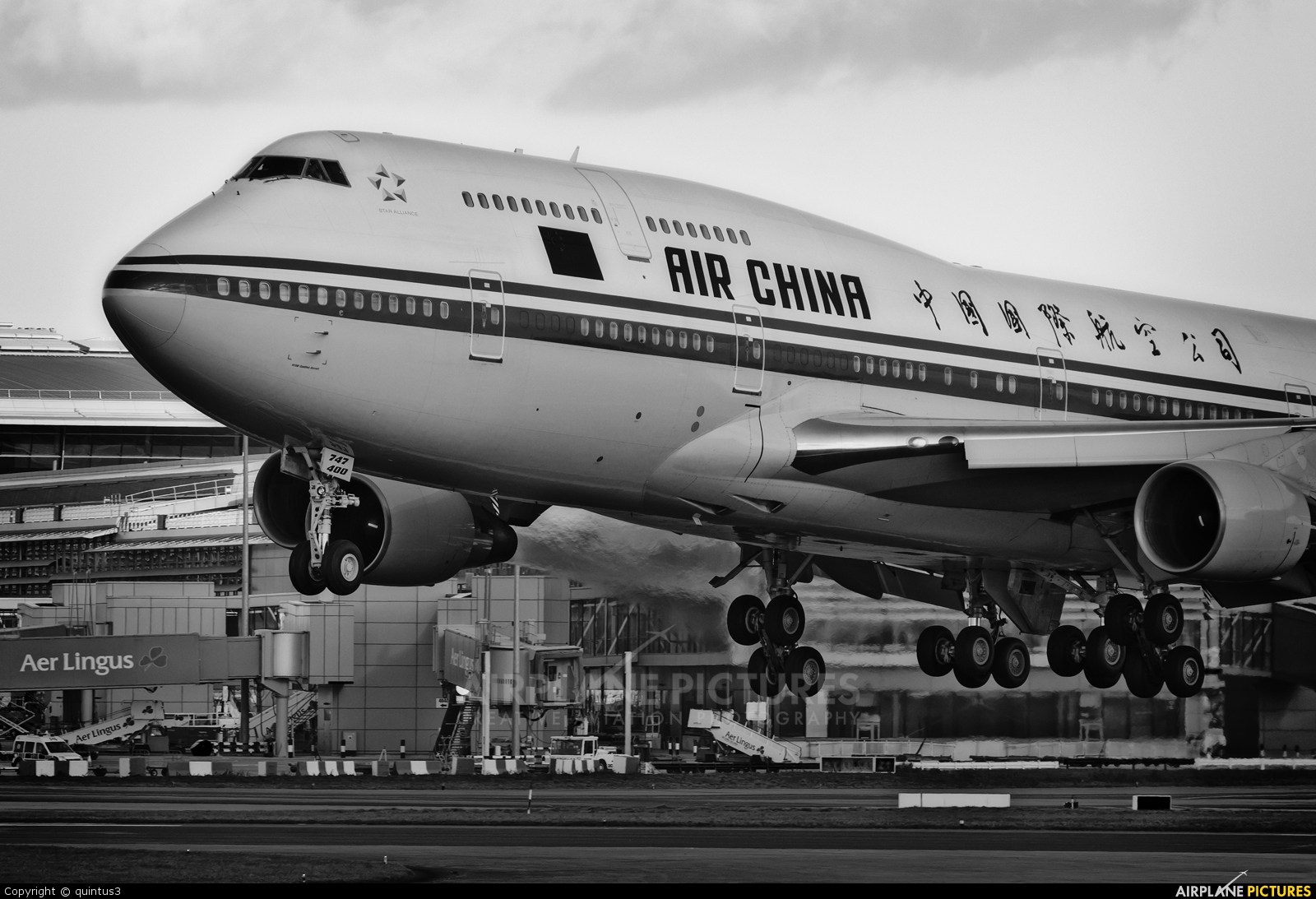 Air China B-2447 aircraft at Dublin