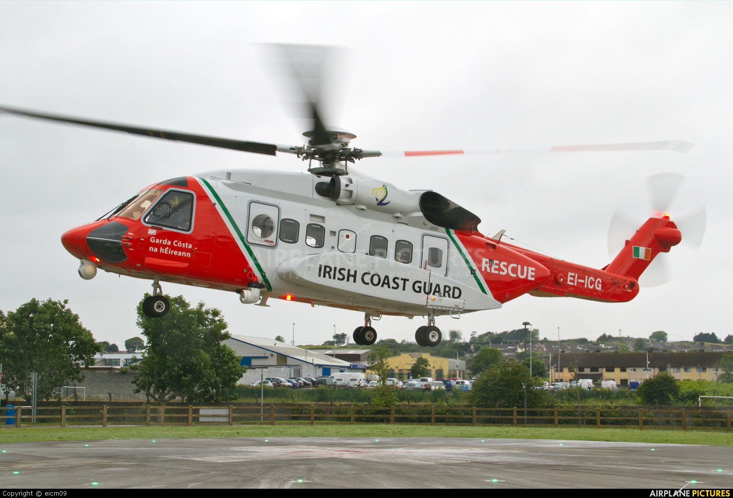 Ireland - Coast Guard EI-ICG aircraft at Galway
