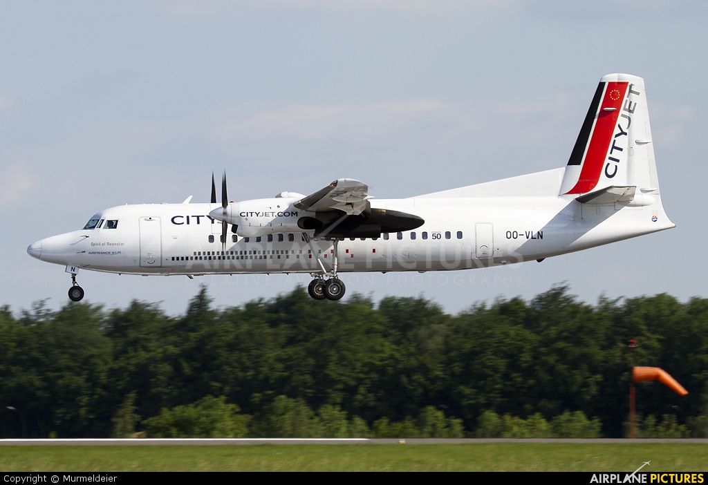 CityJet OO-VLN aircraft at Luxembourg - Findel