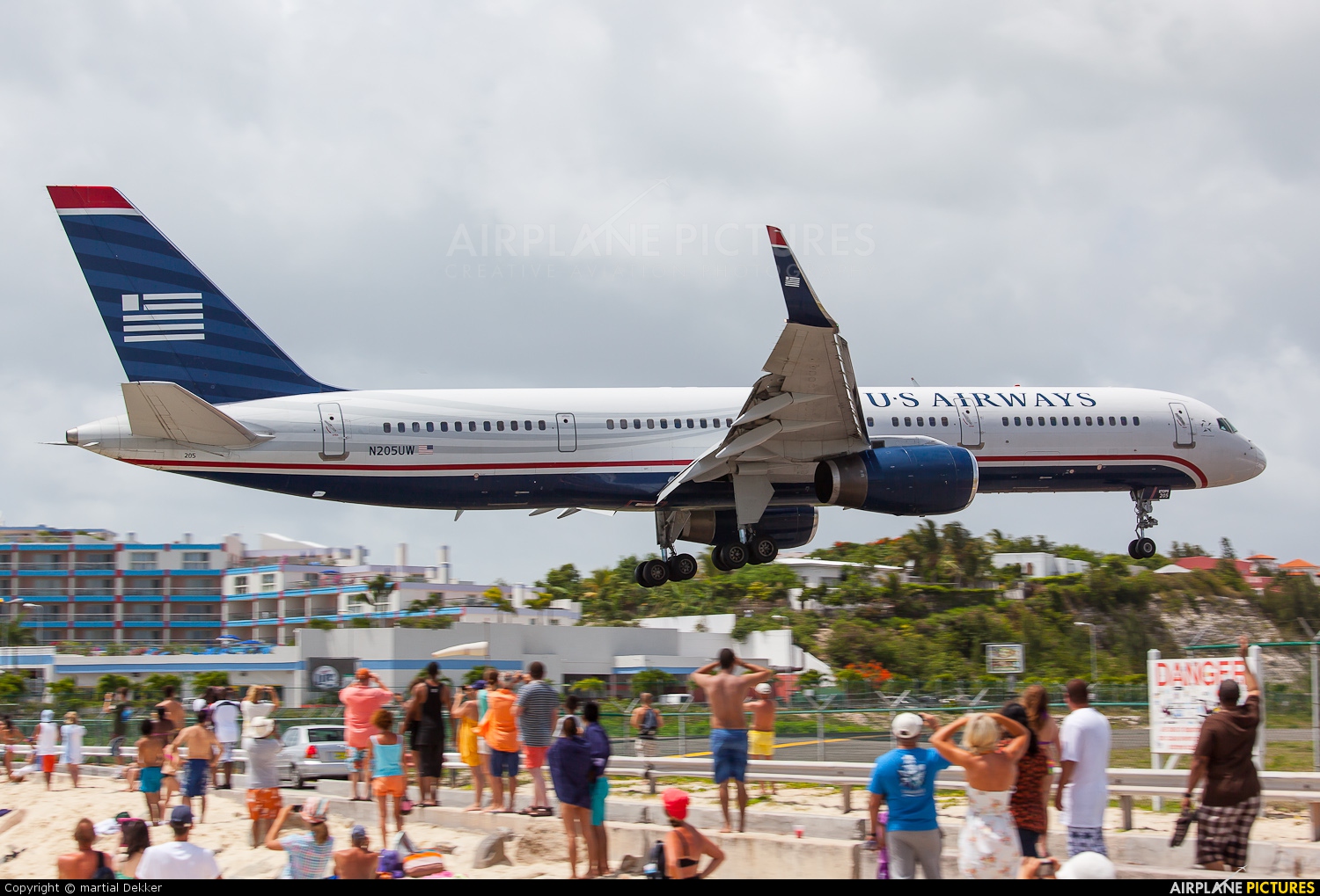 US Airways N205UW aircraft at Sint Maarten - Princess Juliana Intl