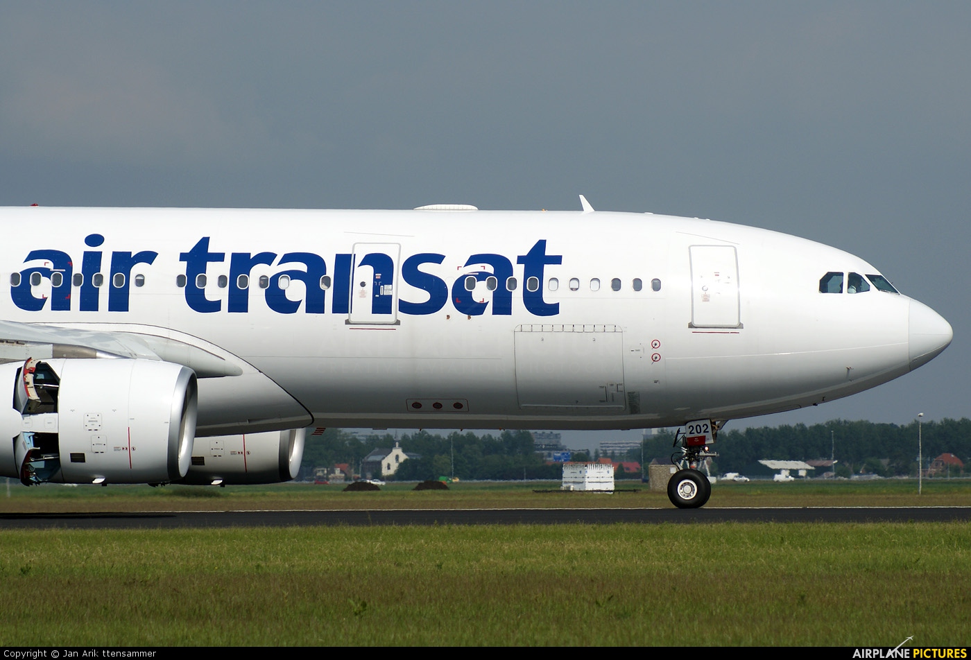 Air Transat C-GTSZ aircraft at Amsterdam - Schiphol