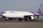 Madrid - rare visit of Thai Airbus A340 title=