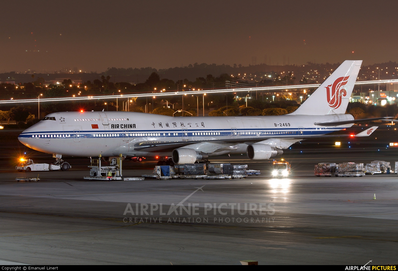 Air China B-2469 aircraft at Los Angeles Intl