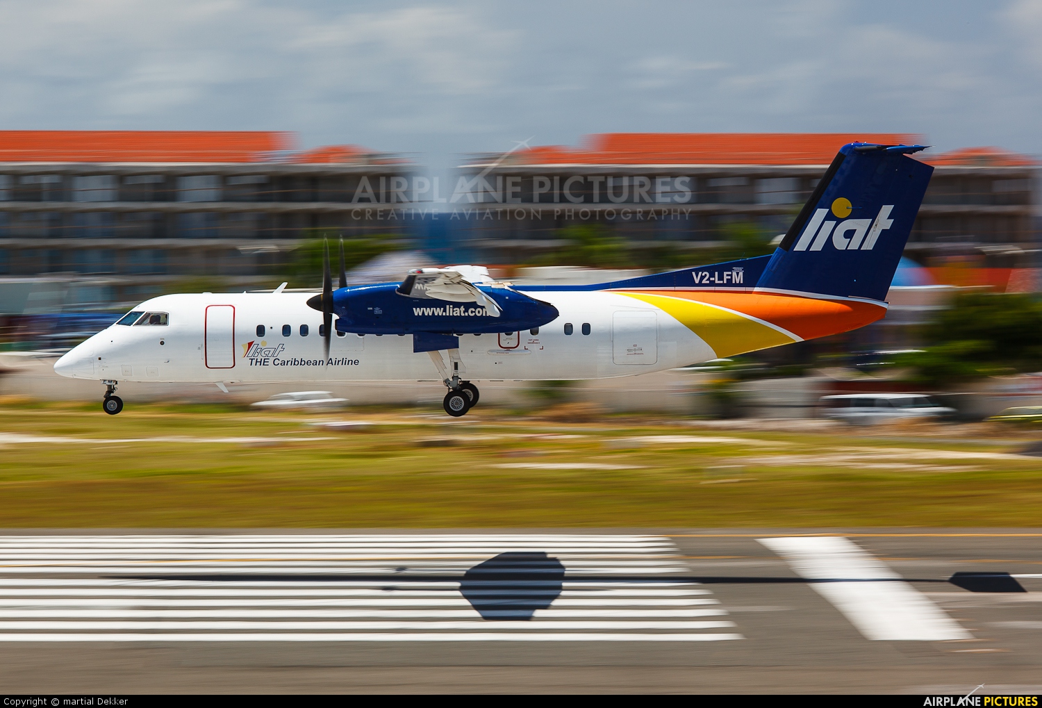 LIAT V2-LFM aircraft at Sint Maarten - Princess Juliana Intl