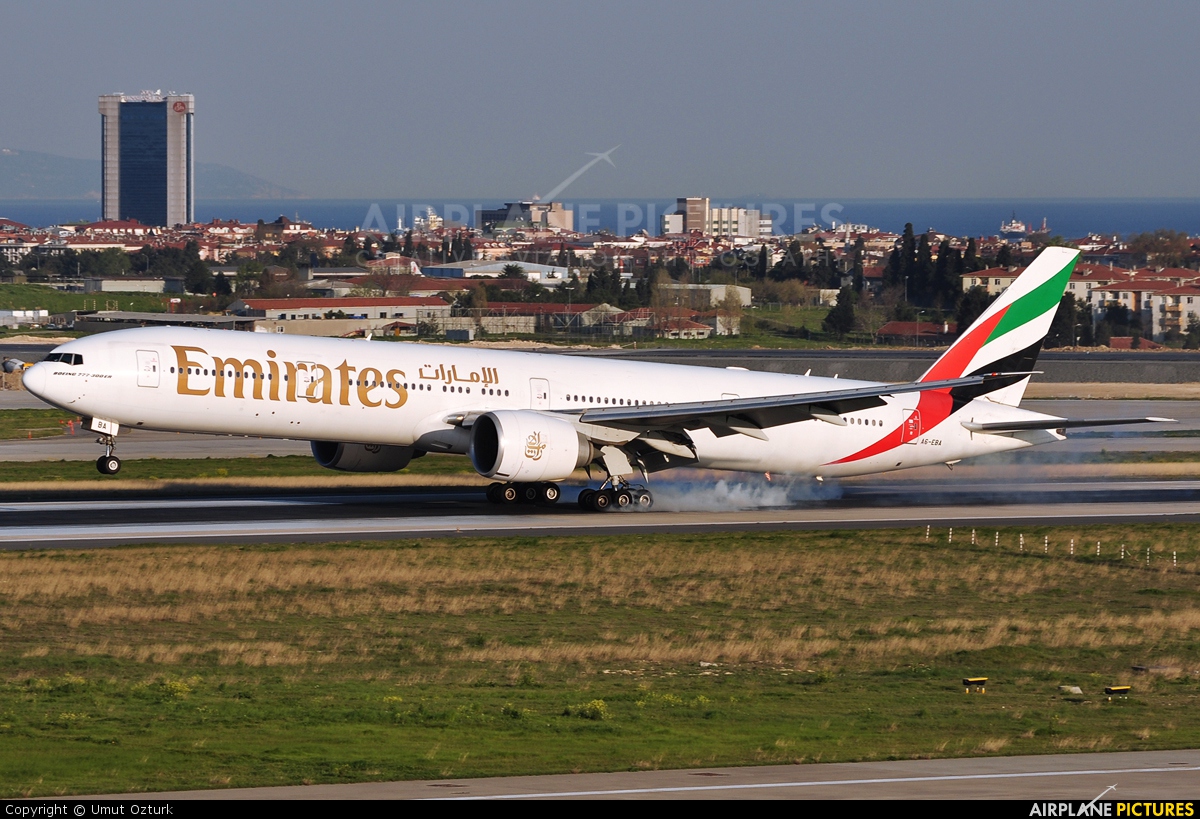 Emirates Airlines A6-EBA aircraft at Istanbul - Ataturk