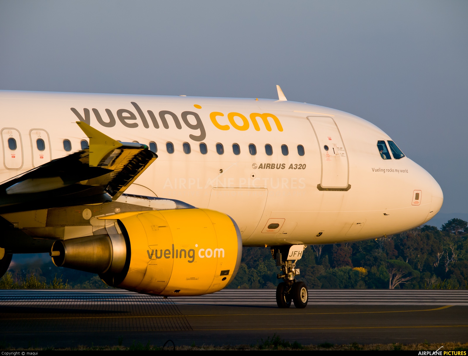 Vueling Airlines EC-JFH aircraft at La Coruña