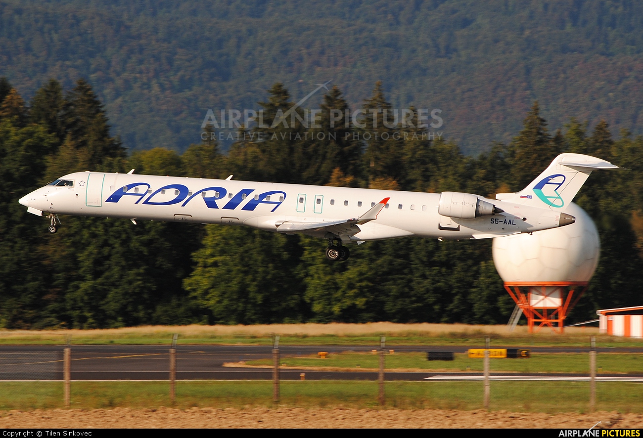 Adria Airways S5-AAL aircraft at Ljubljana - Brnik