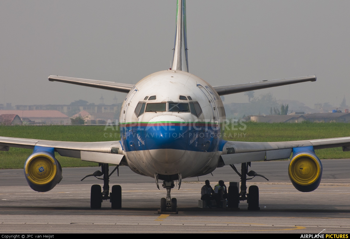 Space World Airlines 5N-BGB aircraft at Lagos - Murtala Muhammed