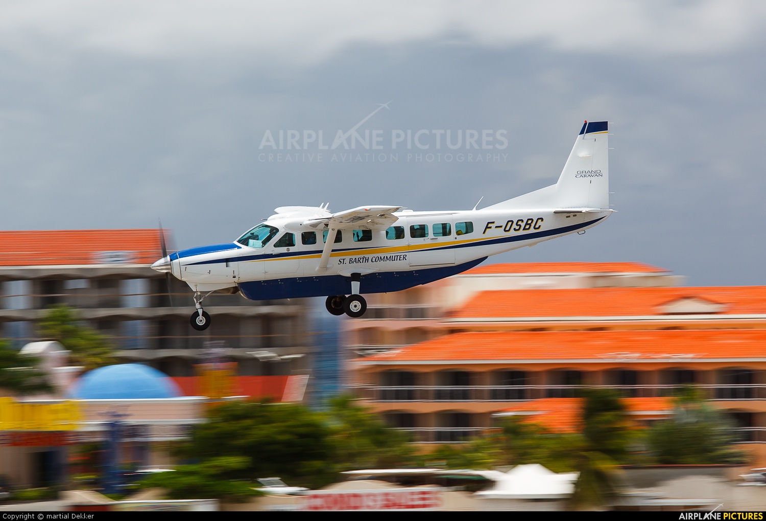 St.Barth Commuter F-OSBC aircraft at Sint Maarten - Princess Juliana Intl