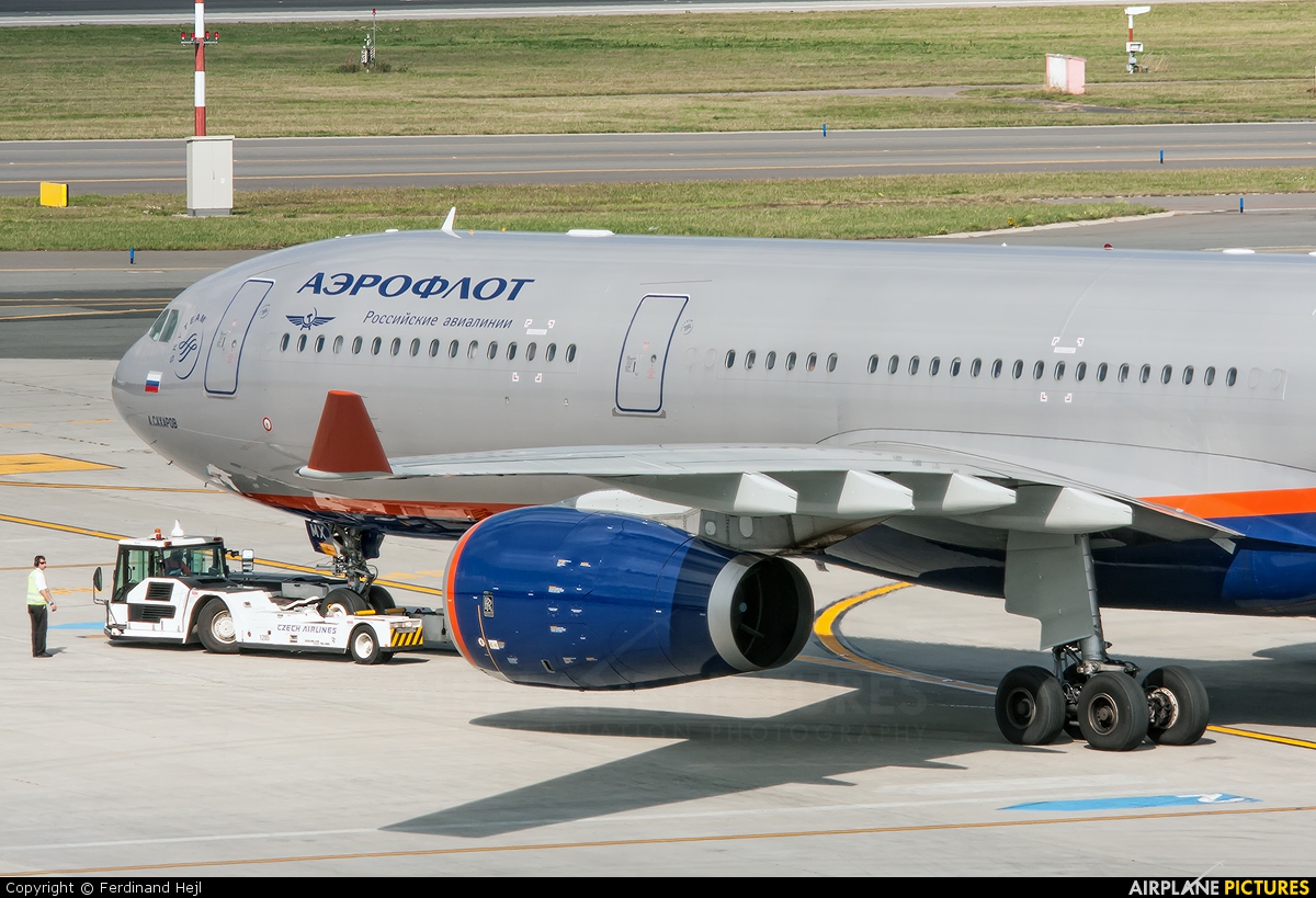 Aeroflot VQ-BMX aircraft at Prague - Václav Havel