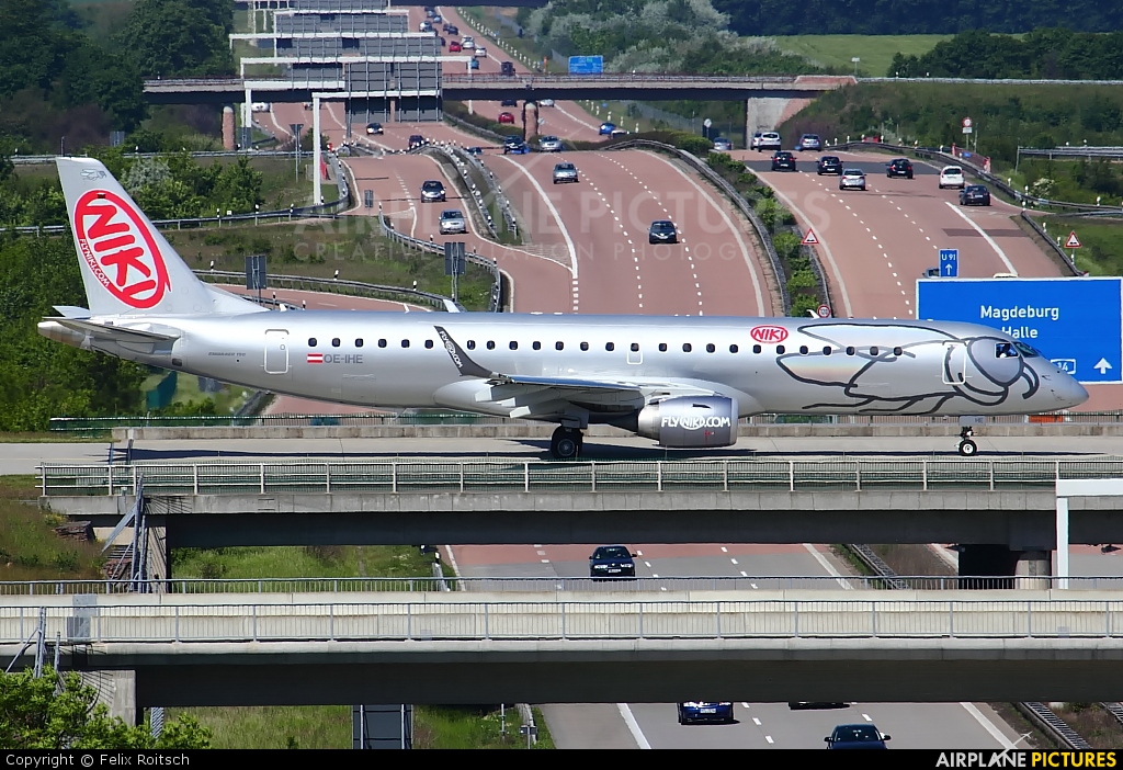 Niki OE-IHA aircraft at Leipzig - Halle