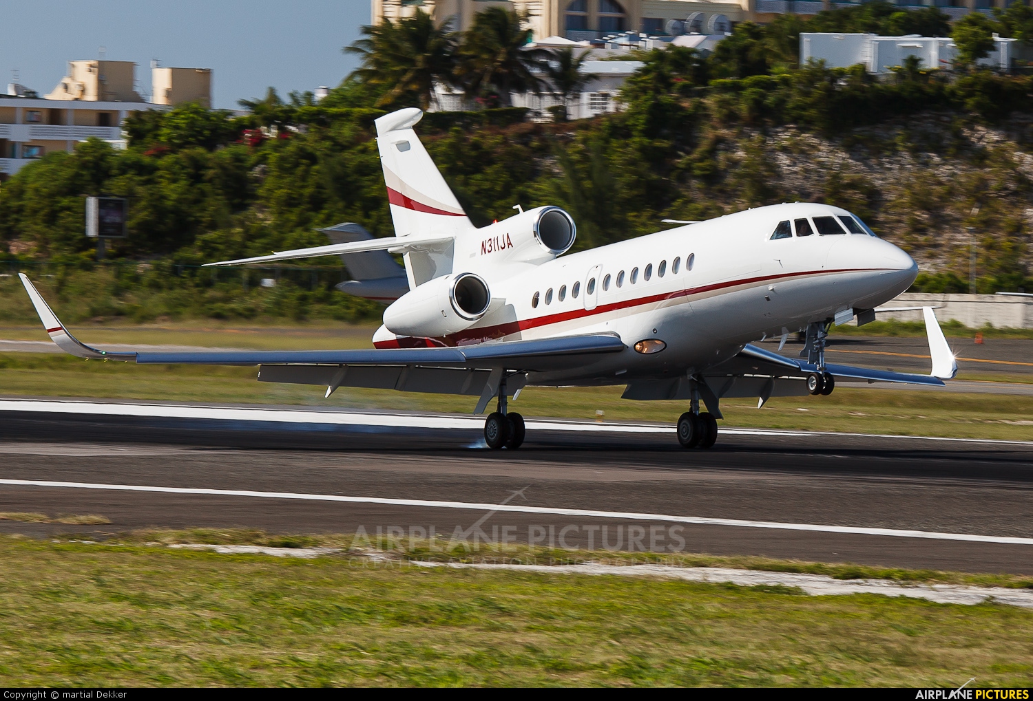 Private N311JA aircraft at Sint Maarten - Princess Juliana Intl